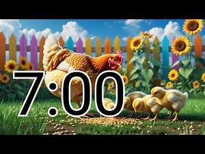 7-Minute Chicken Garden Timer – Relaxing Countdown with Nature & Focus