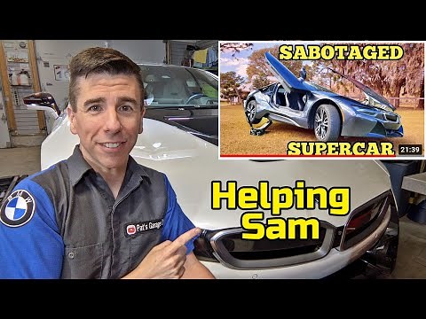 Helping Samcrac fix his auction BMW i8 Coolant Problems!