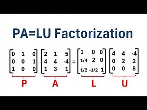 PA=LU Factorization (Step-by-Step Example)