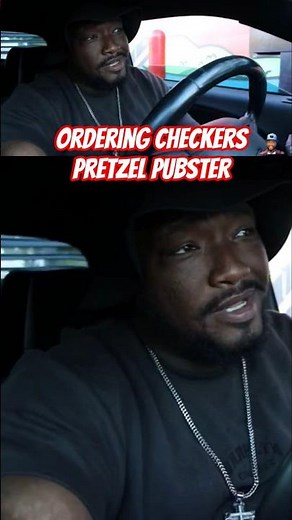 Ordering Checkers / Rally’s Pretzel Pubster Meal! #shorts
