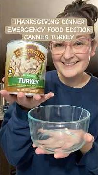 EMERGENCY FOOD TASTE TEST SERIES! Thanksgiving edition! Canned turkey! #food