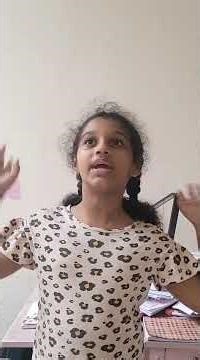 Grade 3 Student Confidently Presents Her Own Story | Picture Description & Public Speaking