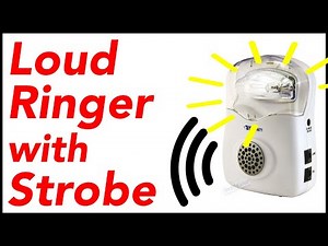 Krown Loud Telephone Ringer with Flashing Strobe Light