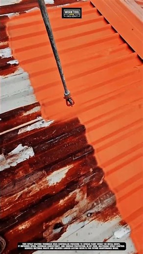 Spray Coating Tool applies protective roof paint evenly Best for construction #tool