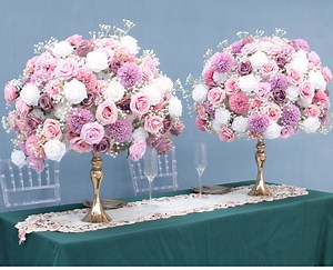 Rose Flower Ball Wedding Centerpieces Road Lead Flower Ball Flower Centerpiece Artificial Flower Table Centrepieces - Etsy UK