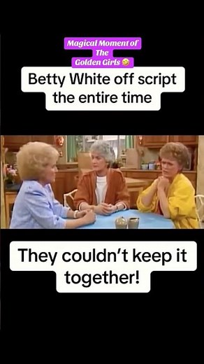 Betty White Goes Off Script! Golden Girls Funniest Moments 🤣. #fyp #feelgood #bettywhite