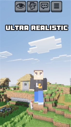 MINECRAFT GRAPHICS HACK! Ultra Realistic in Just Minutes!#Minecraft #UltraRealistic #mods #Shorts