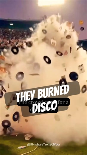 Disco Demolition Night Went Horribly Wrong #historyshorts #weirdhistory #chaoshistory #disco