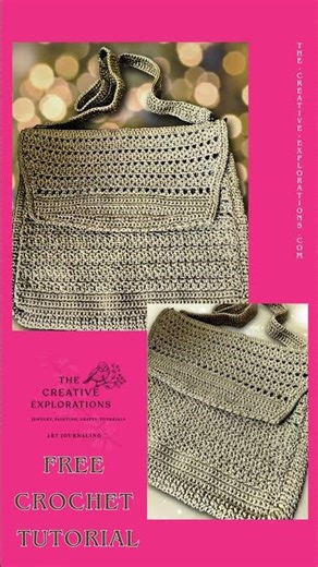Free Crochet Macramé Cord Bag Tutorial #diycrochetbag #freecrochetpattern #freecrochetbagtutorial
