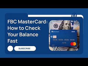 How to Check Your FBC MasterCard Balance Online