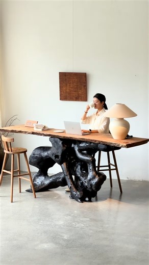 The significance of having a creative reception desk‼ ️ #wabisabifurniture #wabisabistyle #wabi_sabi #wabisabi | Furniture Roc