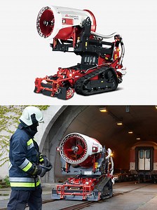 Magirus AirCore is a Jet-Powered Fire Fighting Robot That Can Blast 3,500-Liters of Water Per Minute