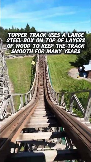 TREMORS features STEEL and WOOD track, the FUTURE of all wooden coasters?