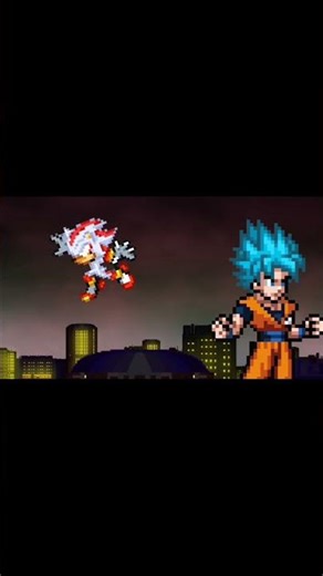 Hyper Shadow transformation Sprite Animation #sonic #goku #spriteanimation #shorts