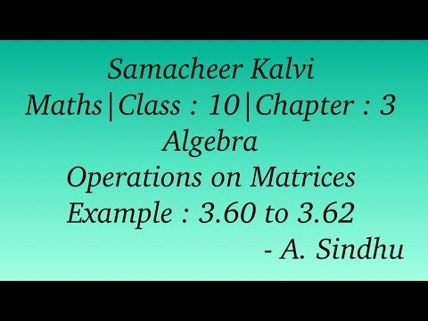10th Maths Samacheer | Chapter 3 | Algebra | Example 3.60 to 3.62