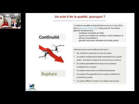 Webinaire Centre Inffo - Certification unique qualité : les clés des audits