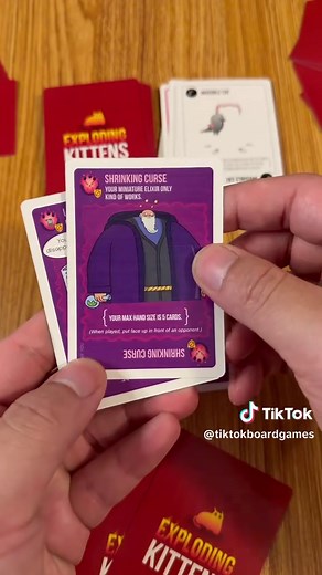 Exploding kittens is about to ruin your friendship! In this new version of exploding kittens, you’ll be grabbing charms and placing curses on your foes. There’s a lot of new chaos and awesome cards that will be added to your game. And the art for the original game is fantastic. You can find Exploding Kittens Curse you! At your local target or target online(link in bio) This game was created by @Exploding Kittens, Inc. #gamenight #partygames #tabletopgames #boardgames #cardgames This video is Spo