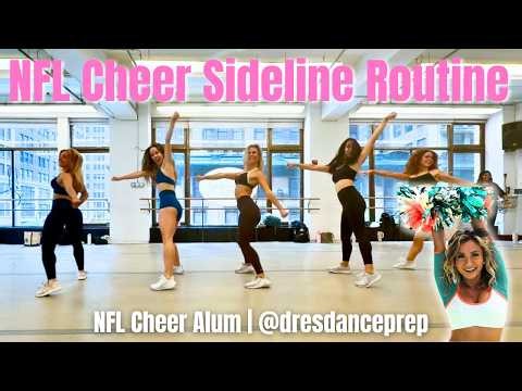 Front & Back View: NFL / Pro Dance Sideline Cheer Combo with Ripples