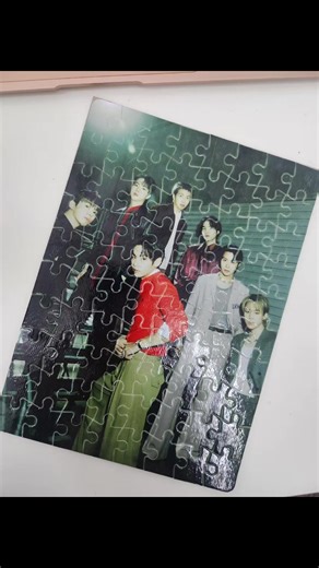 From blank puzzle ➝ wait until the heat press opens 👀 #bts #smallbusiness #customizedgifts #kpop #fyp