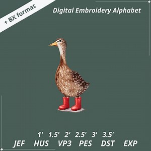 Mallard Duck Embroidery Design: Rustic Hunting File (digital Download) - Etsy