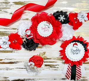 Santa Baby Baby Shower Mom to Be Sash, Maternity Sash, Santa Baby Theme Mom to Be Sash for Baby Shower, Christmas Baby Shower Sash - Etsy