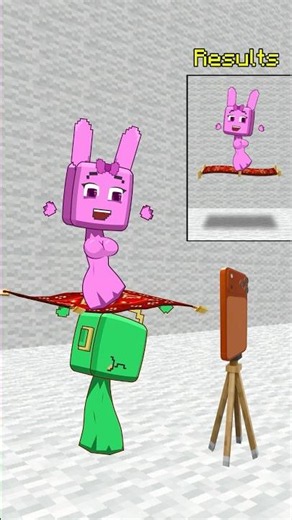 Sprunki-craft Green Invisible Suit 😱#minecraft #animation #shorts