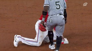 33K views · 1K reactions | 1st hit ✅ 1st stolen base ✅ BUBBA GOT THE BURNERS  Texas Rangers | #StraightUpTX | : BSSW | FanDuel Sports Network Southwest | Facebook