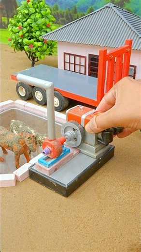 Diy Mini tractor video #miniature #diy #asmr #bridge