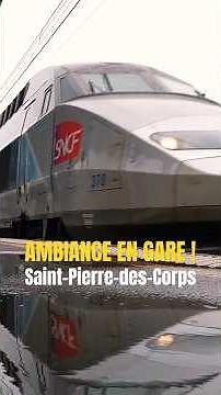 AMBIANCE SONORE - TGV ATLANTIQUE, SAINT-PIERRE-DES-CORPS #sound #train #station #tgv #speed #rail