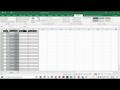 Epargne retraite : calcul de rente viagère, modélisation au tableur