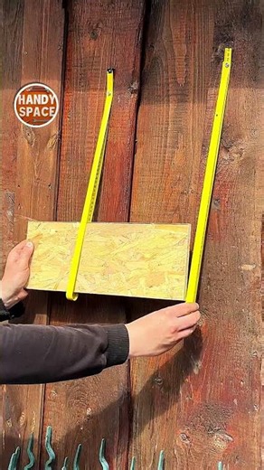 Instant Shelf! Tape Measure and Board Hack! #diy