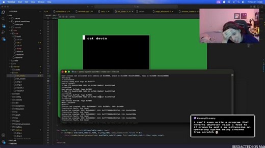 making an operating system & yapping