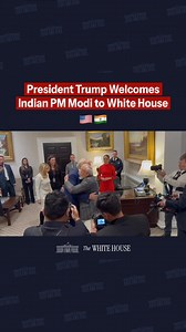 606K views · 10K reactions | President Donald J. Trump welcomed Indian Prime Minister Narendra Modi to the White House today.  | The White House | Facebook