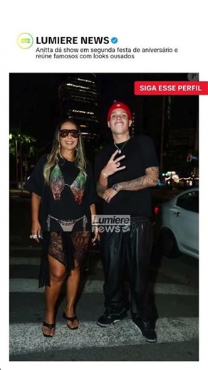 Anitta puts on a show at her second birthday party, gathering celebrities in daring outfits.