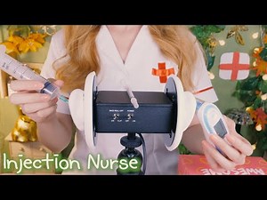 ASMR(Eng sub) Injection Nurse. ttakeum~ 4type syringe. Thermometer. Tingle 100% | 주사 놔드릴게요~4가지 주사하기