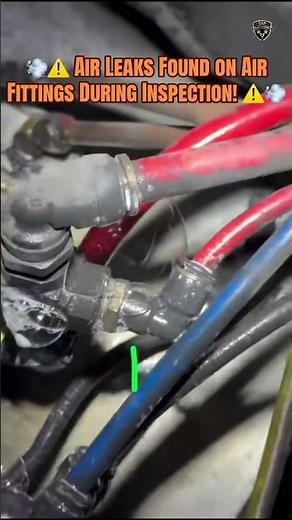 💨⚠️ Air Leaks Found on Air Fittings During Inspection! ⚠️💨