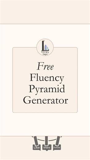Liana | Literacy Layer | Language & Literacy SLP 🇨🇦 on Instagram: "Comment FLUENCY for a link to this free sentence pyramid generator ✨ 📖 Follow along for more literacy tools and tips . #readingfluency #readingpractice #readingteachers #ontarioteachers #literacymatters"