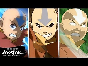 Every Time Aang Ever Bends in Book 2 - Earth ⛰️ | Avatar: The Last Airbender