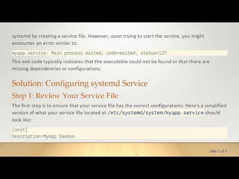 Resolving Cannot run go binary as systemctl daemon Error - A Step-by-Step Guide