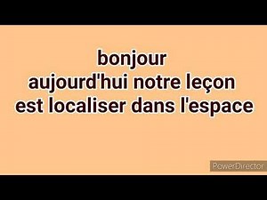 Localiser dans l'espace