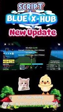 Script blue X hub new Update mới nhất farm sự kiện control rework #bloxfruits #fullscript #roblox