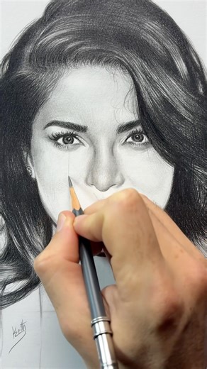 How to Draw a Realistic Female Portrait (Front View) ✍️