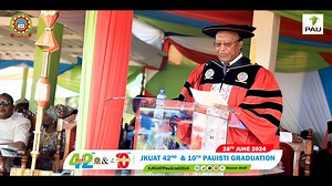 9.5K views · 712 reactions | I am happy to address this joint graduation ceremony of Jomo Kenyatta University of Agriculture and Technology (JKUAT) and Pan African Institute for Basic Sciences, Technology and Innovation (PAUSTI). We are proud to witness the convocation of 5,629 graduands, who have been well trained to serve the needs of the society. ~Dr. James Micah Onsando, Chair of Council JKUAT #JKUATPAUGrad2024 | Discover JKUAT | Facebook