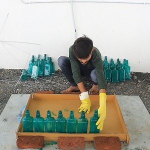 Linda Wine bottle - vintage corner idea #linda #bottle | Hetal's Art