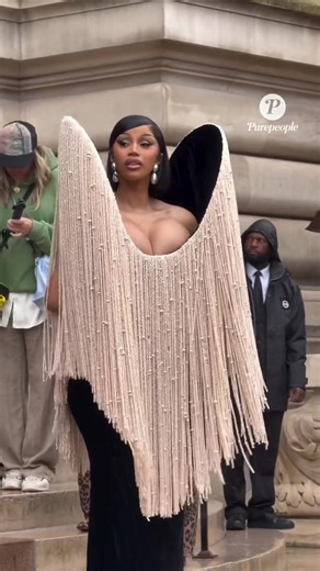 Cardi B Dazzles at Schiaparelli Couture Show 2024