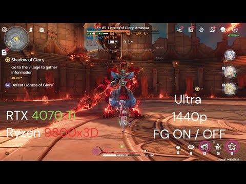 Wuthering Waves Septimont Map FPS Ultra | Lioness of Glory Arsinosa | RTX 4070 Ti + Ryzen 9800x3D