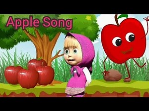 Apple Round Apple Red | Nursery rhymes for kids| English rhyme with lyrics | Kids Songs