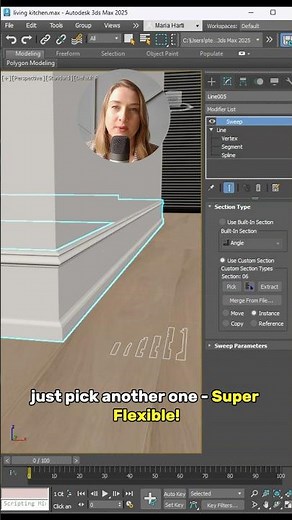Customisable Skirting boards, moldings | Sweep Modifier | 3ds Max Tutorial