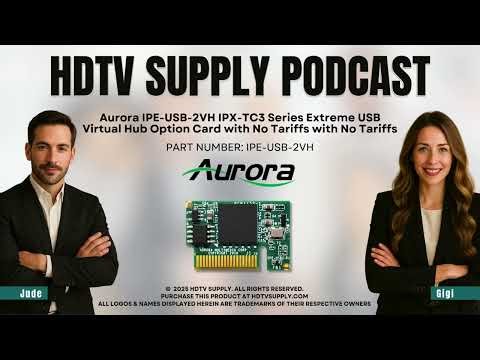 Aurora IPE-USB-2VH IPX-TC3 Series Extreme USB Virtual Hub Option Card with No Tariffs with No Tariff