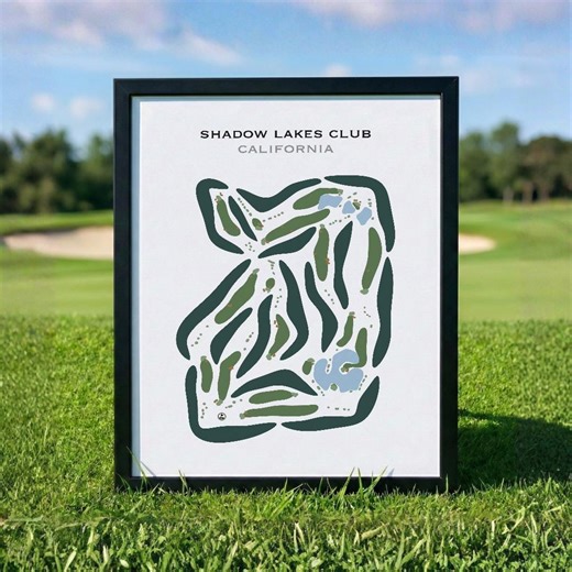 Shadow Lakes Club Canvas, California Golf Course Map Art, Golf Map Wall Art, Golf Lover Gift, Mancave Art Decor, Housewarming Gift - Etsy